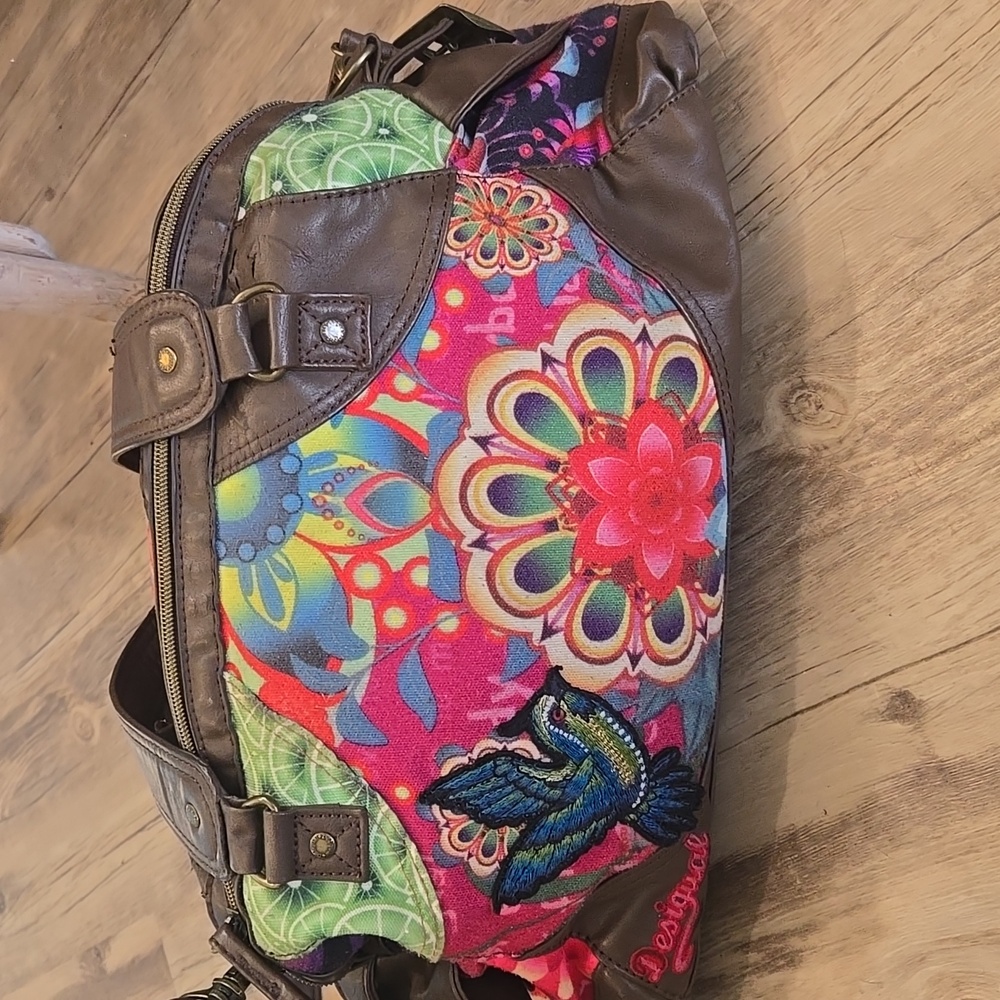 Desigual Canvas, Patchwork, Shoulder Bag - image 2